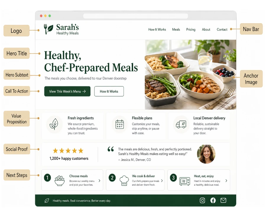 Essential Homepage Elements
